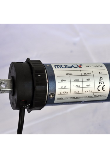 Mosel Sel-70 S 120 Nm Kendinden Alıcılı Tüp Motor