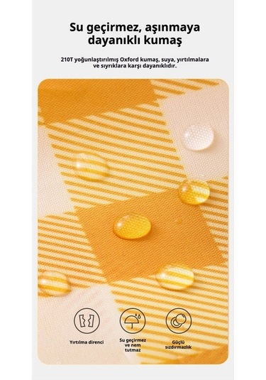 Novahub Desenli Şişme Koltuk, Baş Destekli Tek Kişilik Hava Yatağı, Kamp Ve Açık Hava Etkinlikleri İçin Taşınabilir Sarı, Küçük Ebatlı Sarı