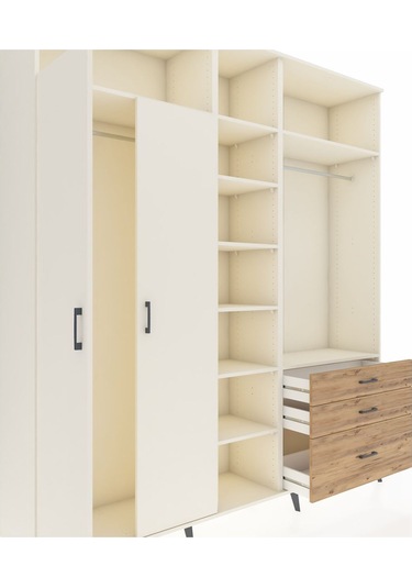 Hyperion Dolap 9 Raflı 3 Çekmeceli 2 Askılı 220x44x243 Aytaşı-aytaşı/çam Aytası/atlas Çam Hyperion Dolap 9 Raflı 3 Çekmeceli 2 Askılı 220x44x243 Aytaşı-aytaşı/çam Aytası/atlas Çam