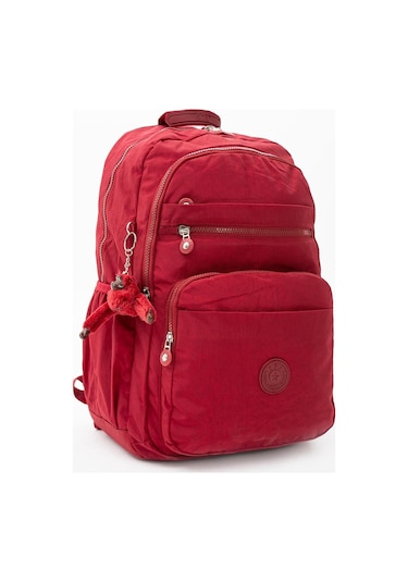 Ultra Hafif Çok Cepli Su Geçirmez Sırt Çantası Unisex Kırmızı Model: 571-1b - Krem