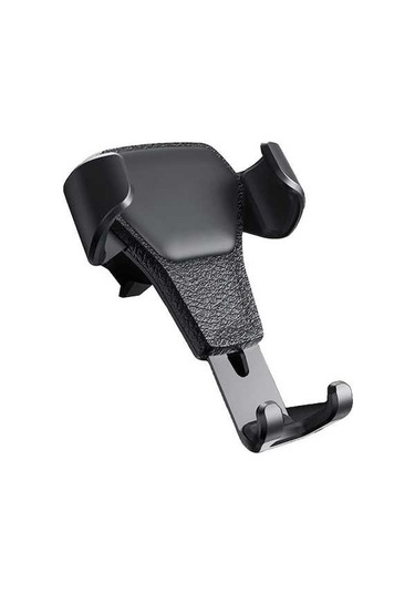 Pazly Havalimanı Klipsli Çok Amaçlı Telefon Tutucu - Tek Elle Kullanım, Yerçekimi Kilidi Siyah Siyah