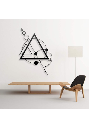 Geometrik Metal Ev Ofis Duvar Süs Hediye Tablo