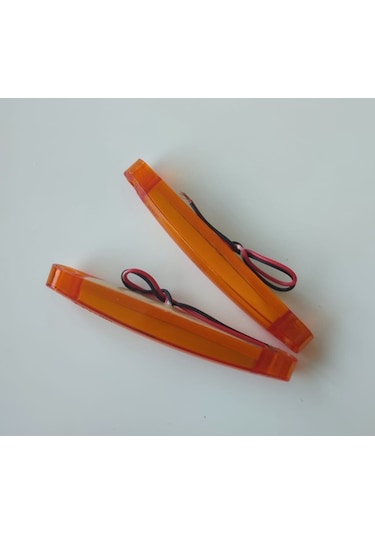 2 Adet Neon Led Lamba Slim Model Turuncu 12-24 Volt