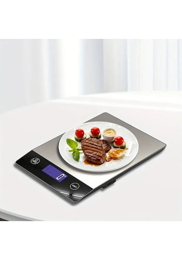 Dashanshop Innosinpo K210h Mutfak Terazisi 304 Paslanmaz Celik Lcd Ekran Tip C Sarjli 14 97 Kg Gram Ve Ons Firin Pisirme İcin -
