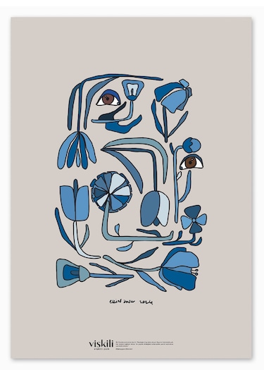 Anason İşleri Göz Gülleri Viskili Poster 50x70cm