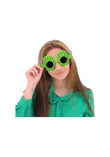 Kaktüs Temalı Hawaii Yaz Partisi Gözlüğü 8.5x18.5 Cm