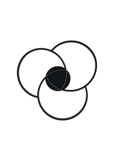 Tavan Led Avize Snow 3x40cm Plafonyer Siyah - Sarı