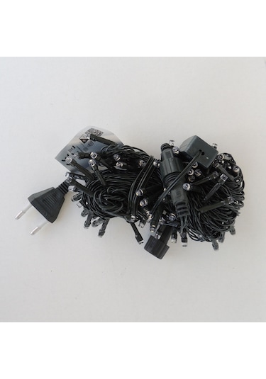 Dış Mekan Led Aydınlatma 10m Ağaç Işığı 100l Yeşil Kablo Gün I