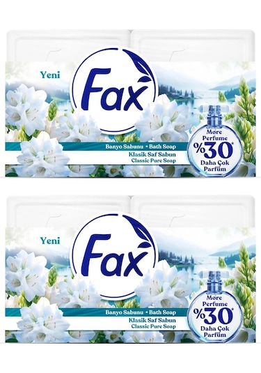 Fax Kalıp Banyo Sabunu 600 Gr Klasik Beyaz X 2 Adet