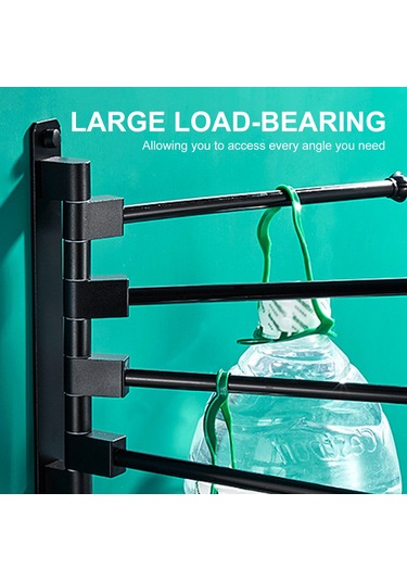 Xiyyadms Banyo 3 Çubuklu 180 Derece Döner Havlu Rakası - Uzay Alüminyum, Pas Koruyucu, Duvar Montajlı, Katlanabilir, Pratik Kanca Diğer