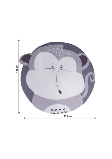 Jusso Bigger Play Mat Oyun Halısı ve Oyun Matı Maymun 115 115 CM