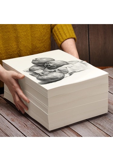 Willowhaven 20 Adet A4 Eskiz Kağıdı - Kareli Kaliteli Çizim Kağıdı