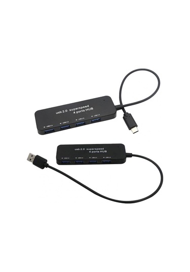 Cbtx Usb2.0 Bağlantı İstasyonu Usb2.0'dan 4'e Usb2.0 Hub Pc, Dizüstü Bilgisayarlar İçin Çok Bağlantı Noktalı Usb Adaptör Hub'ı