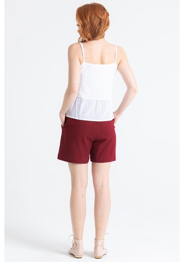 Askılı Şile Bezi Bihter Nakışlı Yazlık Bluz Beyaz Byz-beyaz