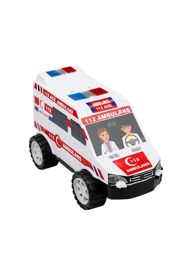 Can Oyuncak Plastik Ambulans Beyaz