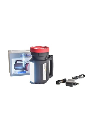 Gold -Police Gp-650 Projektör Fener 2000 Mt Siyah