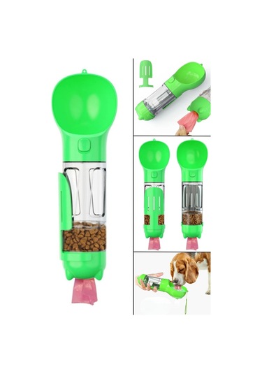 Buffer Taşınabilir Hazneli Mama Kaplı ,kaka Poşetli Kedi,köpek Suluğu-300ml