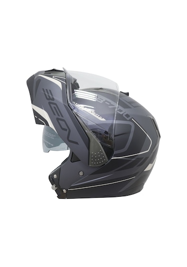 Beon B700 Air Tek Çene Açılır Vizörlü Motosiklet Kask Siyah