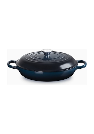 Le Creuset Gourmet Profesyonel Lüks Döküm Tencere Lacivert 30 Cm
