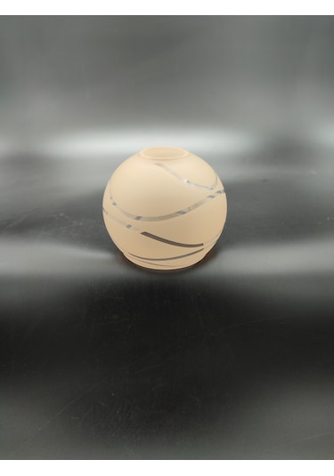 Küçük Avize Camı.küre,suyolu,somon Çap:10.00cm-duy Yuvası:3.00cm Somon