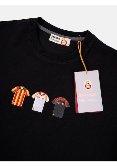 Gsstore X Reflect Studio Basic Yaka Forma Icon Sweatshirt E242402 Siyah