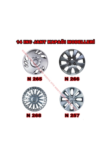 Rıms Toyota Verso Uyumlu 14 Inc Jant Kapağı Takımı Logolu