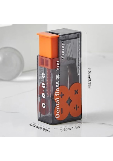 Diş İpi Dağıtıcı İçeren 10 Adet İpi Diş İpi Saklama Kutusu Otomatik Pop-up Green 10pcs Floss