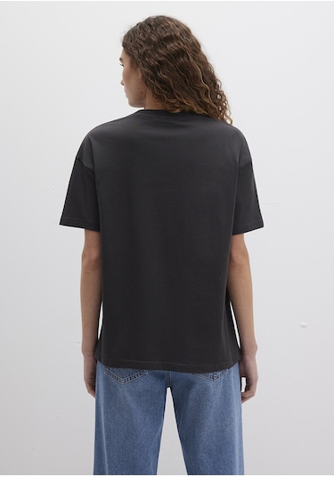 Mavi - Kedi Logo Baskılı Antrasit Tişört 1613285-70087 Antrasit