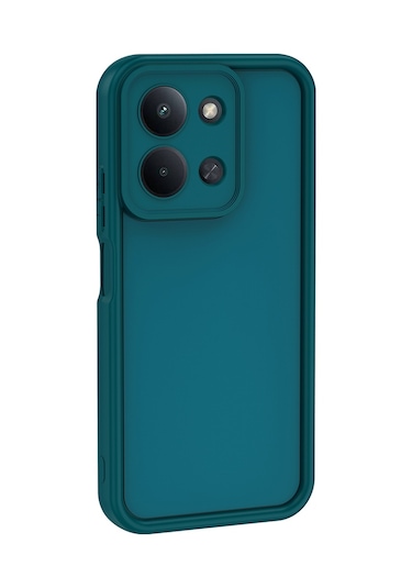 Redmi 15c Kılıf Kamera Korumalı Zore Ananas Kapak - Siyah Siyah