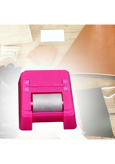 Dolıty Yağ Kenar Kutusu Saraciye Aracı Deri Retiküle-rulo Pembe