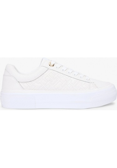 Tommy Hilfiger Th Platform Kapitone Kadın Beyaz Sneaker Fw0fw09265ybl Beyaz