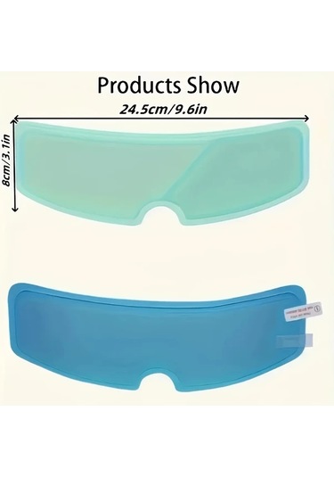 Chuangyinshop Mix 4pcs Motorcycle Kask İçin Anti Fog Ve Yağmurluk Film Net Nano Kaplama Görüş Koruma Dayanıklı