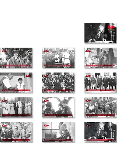 2026 Atatürk Piramit Masa Takvimi Masaüstü Takvim 21 x 17 CM