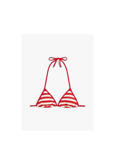 Tommy Hilfiger Kadın Triangle Bikini Üstü-13127 Kırmızı