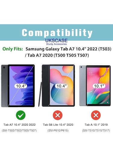 Samsung Uyumlu Galaxy Tab A7 10.4 2020 Temperli Cam Ekran Koruyucu 2 Adet