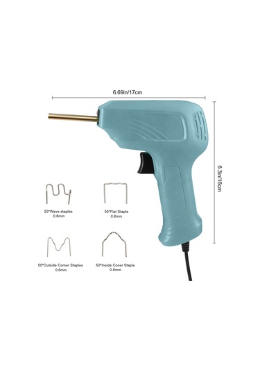 Yifomall Otomobil Tampon Tamiri İçin 50w Hassas Kaynak Makinesi + 200 Adet Kaynak Çivi, Mavi Renk, Avustralya Standardı