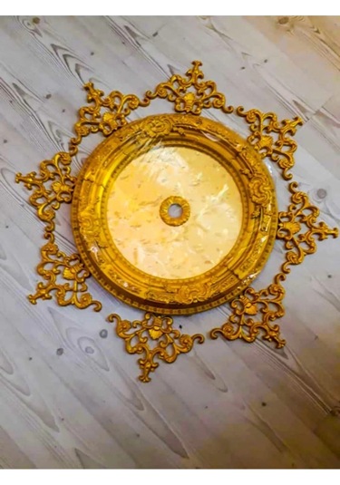 Dekoratif Poliüretan Tavan-duvar-kapı-mobilya Köşe Motifi 27x18 Cm