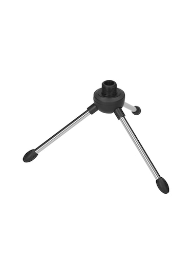 Mufunye Siyah Mikrofon Masaüstü Tripodu: Katlanabilir, Hafif, Yüksek Dayanıklı, Ayarı Kolay, Canlı Yayın Ve Toplantılar İçin