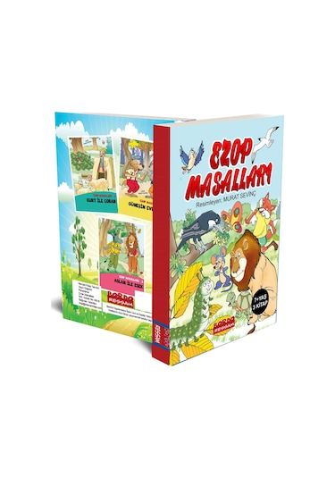 Ezop Masalları 3 Kitap Set 7+yaş Renkli Resimli Okumayı Öğre...