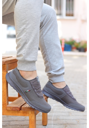 Vojo 4359 Comfort Taban Bağcıksız Anorak Erkek Spor Ayakkabı 267800000225 11 Füme