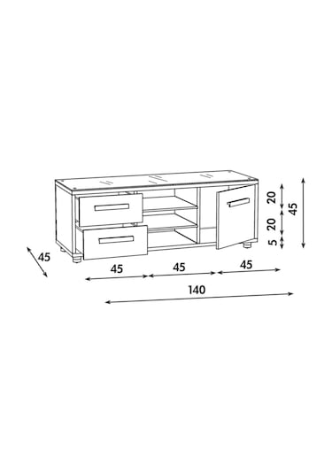 Teif Achill Cf 1400 Tv Sehpası - Askı Aparatı Hediye (74911536)