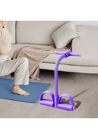 Suntek Omuz Kol Bel Için Pedal Direnç Bandı Çok İşlevli Menekşe