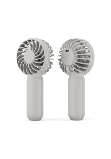 Gajeena Mf021 Gri Beyaz Cep Fanı - 3 Hızlı, Ultra Sessiz, Usb Şarjlı, 1200mah Pil, Seyahat Ve Masaüstü İçin