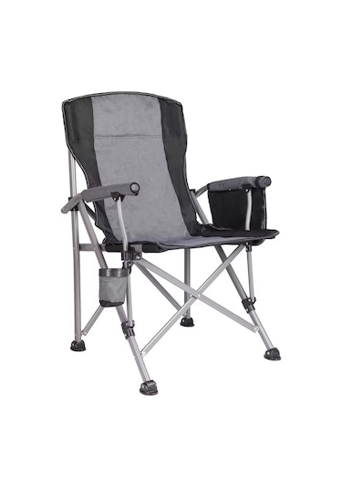 Efsane Kamp - Profesyonel Fold&go Katlanır Kamp Sandalyesi Gri Çok Renkli