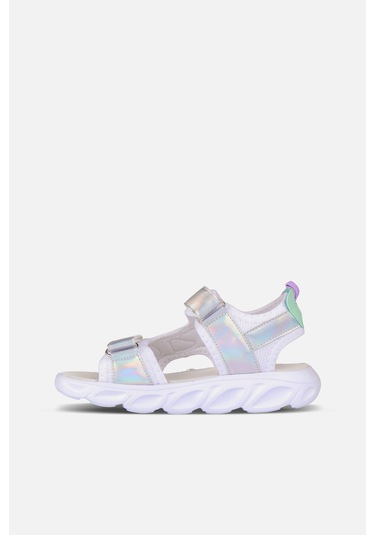 Vicco Hilda Işıklı Kız Çocuk Beyaz Sandalet Beyaz