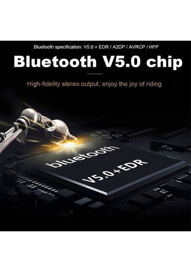 Kask Kulaklık Bluetooth V5.0 Kablosuz Stereo Eller Serbest Hoparlör