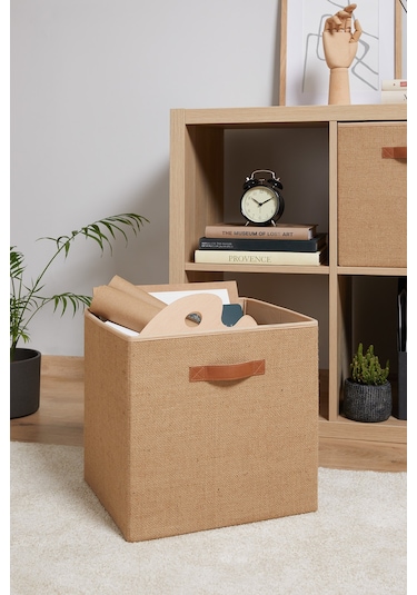 Ocean Home Textile 2'li Jüt Kutu Set 33x30x33 cm