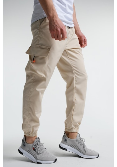 Oksit Destry Slim Fit Kort Paraşüt Kargo Cepli Erkek Eşofman Alt 001