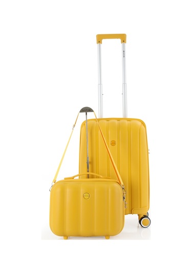 Mçs Polipropilen 2li Valiz Seti Kabin & Makyaj V305 S21yy1000073-set 00012 Sarı