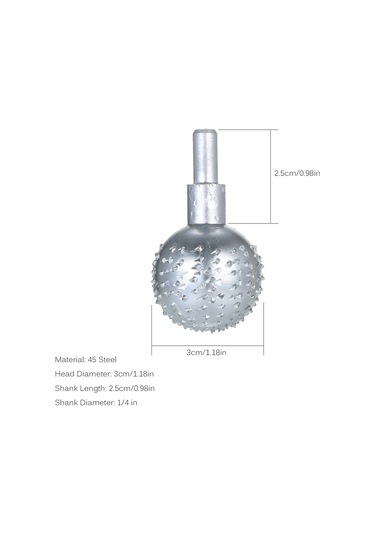 Xindoker 1/4 Şaftlı Büyük Yuvarlak Zımpara Başlığı, Ahşap Ve Metal İşleme İçin Döner Elektrikli Zımpara